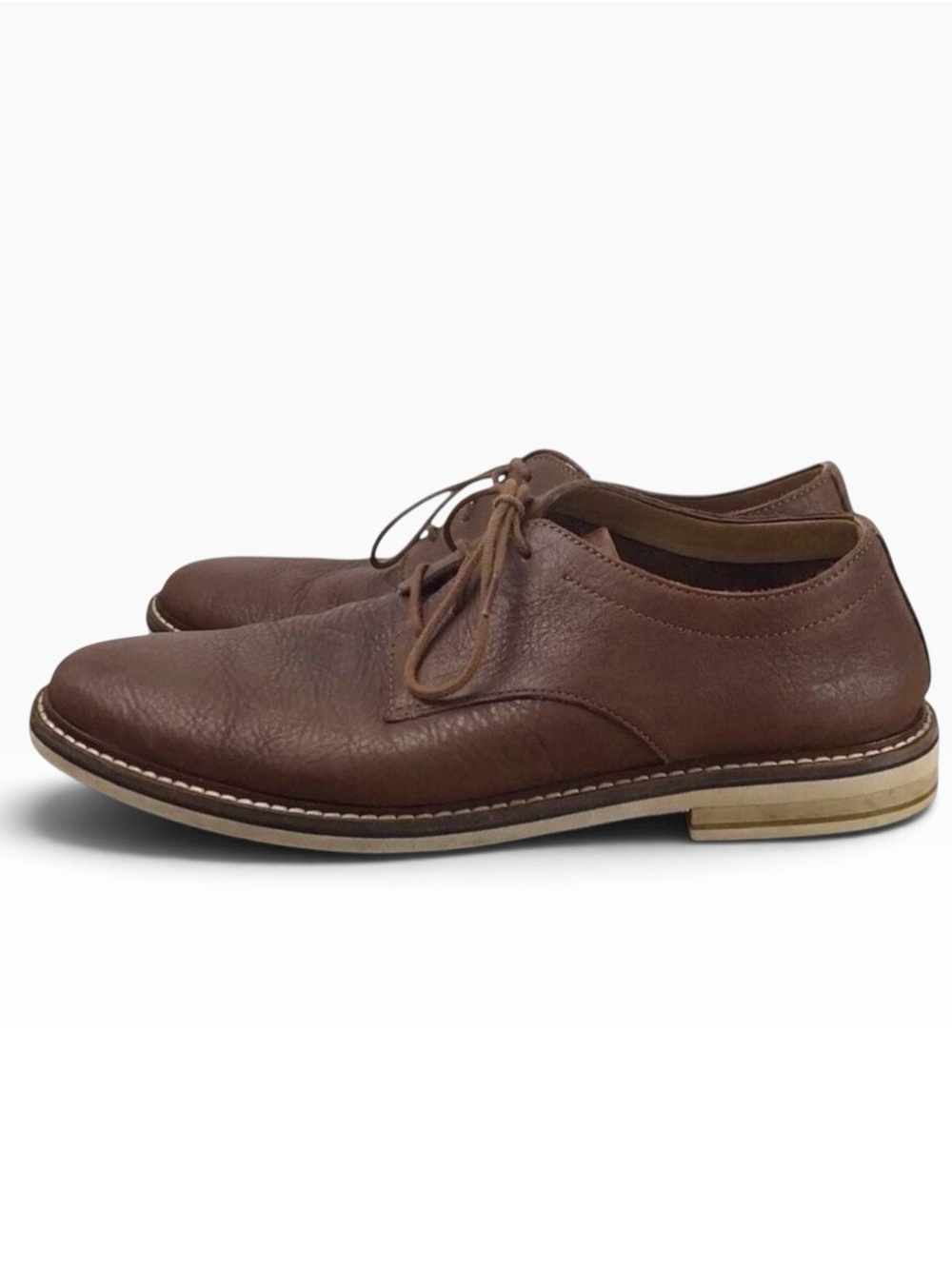Bostonian Richelieu brown men derby dress shoes genuine Leather office ready 9